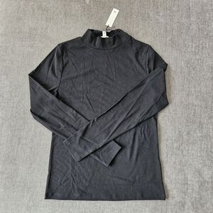 Banana Republic Black Mockneck Top